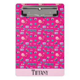 80s Costume Vibrant pink Retro culture pop Mini Clipboard
