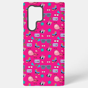 80s Costume Vibrant pink Retro culture pop Samsung Galaxy Case