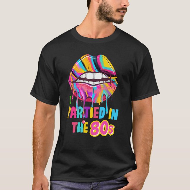 80s For Women Rave Outfit & 80s Festival Costume T-Shirt (Front)