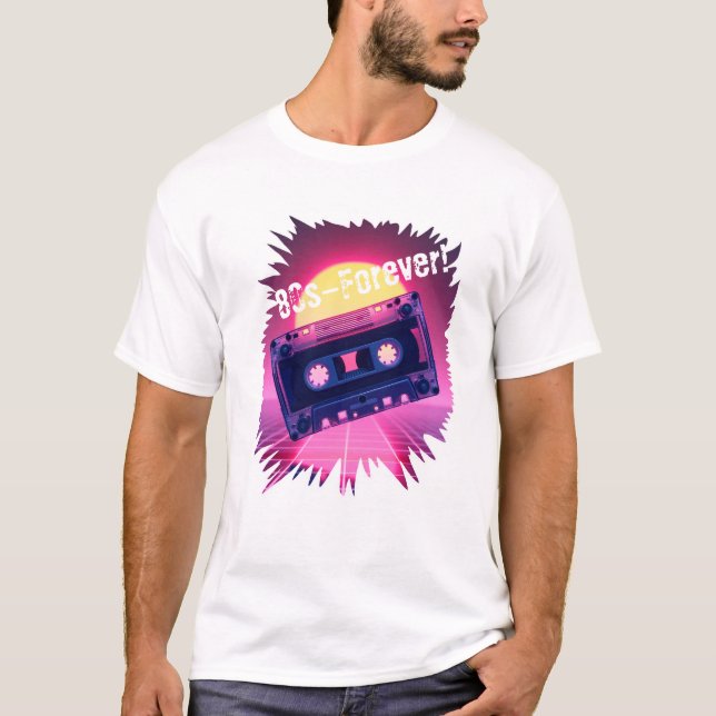 80s – Forever! Retro Cassette T-Shirt (Front)