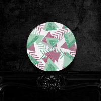 80s Fresh Abstract | Pink and Green Shapes Pattern