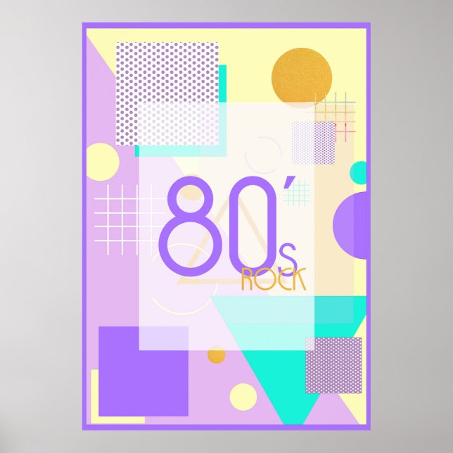 80s geometric design poster (Front)