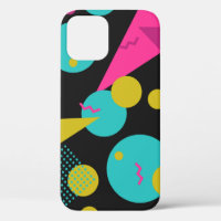 80s geometric seamless pattern with memphis elemen