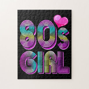 80's Girl Birthday Party Costume Retro Vintage Jigsaw Puzzle