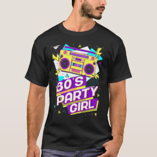 80's Girl Birthday Party Outfit Costume Retro Vint T-Shirt