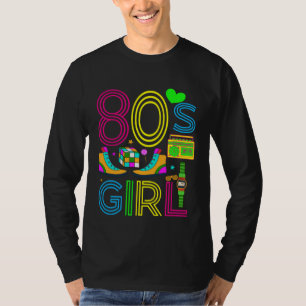 80s Girl Fashion Theme Party Outfit 1980s Eighties T-Shirt