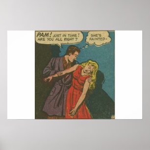 80s Golden age horror comics scary vintage Poster
