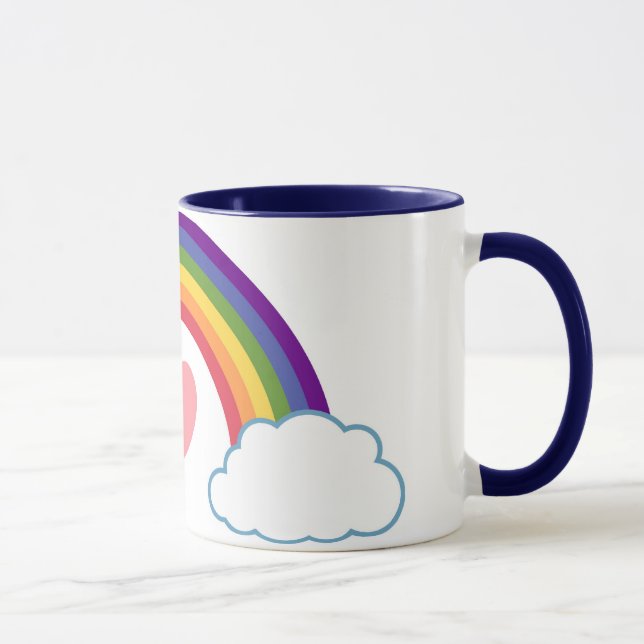 80's Heart & Rainbow - mug (Right)