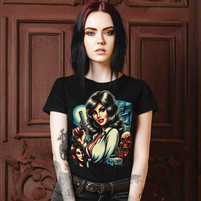 80s Horror Girl T-Shirt (Creator Uploaded)