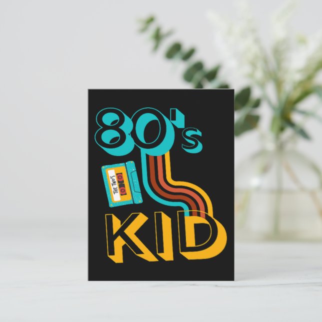 80'S KID - CASSETTE LOVERS POSTCARD (Standing Front)