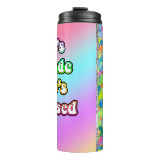80's made 90's raised confetti thermal tumbler