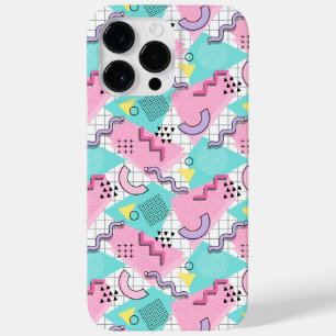80's Memphis Active Pink Turquoise Case-Mate iPhone 14 Pro Max Case