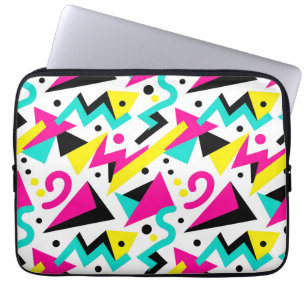 80s Memphis Geometric Pattern Laptop Sleeve