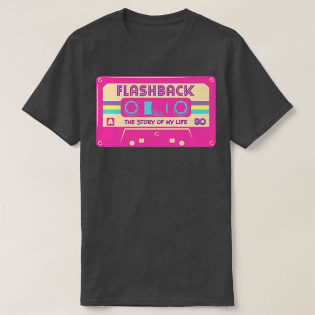 80s Mixtape Retro Music Flashback T-Shirt (Design Front)