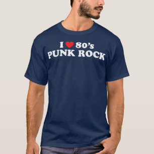 80's Music I (Heart) Love 80's Punk Rock  T-Shirt