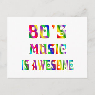 80s Music Postcard