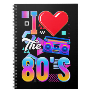80s Music Radio Love Eighties Disco Notebook