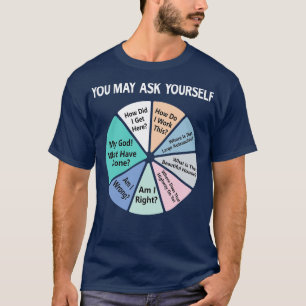 80s Music Retro Lyrics You May Ask YoursPie Chart T-Shirt