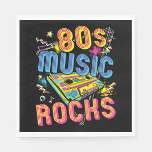 80s Music Rocks 1980s Rock  Napkin