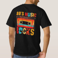 80s Music Rocks - Vintage Retro Distressed