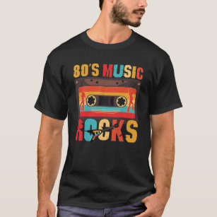 80s Music Rocks - Vintage Retro Distressed T-Shirt
