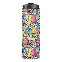 80s New Wave Retro Pattern Thermal Tumbler
