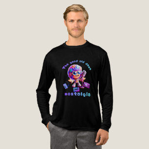 80s Nostalgia Groove Long Sleeve Tri-Blend Tri-Blend Shirt