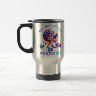 80s Nostalgia Groove Travel Mug