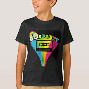 80s Party Background T-Shirt