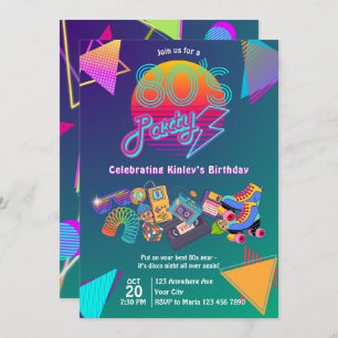 80s Party Invitation