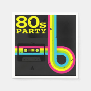 80s party napkin