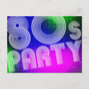 80s Party Postcard