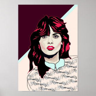 '80s Pink' Poster Print