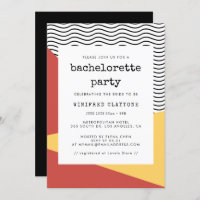 80s Pop art Memphis style Bachelorette Party