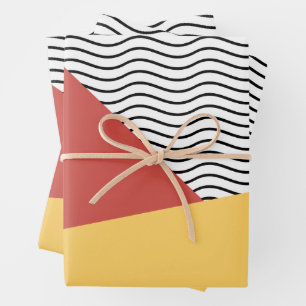80s pop art pattern wrapping paper sheet