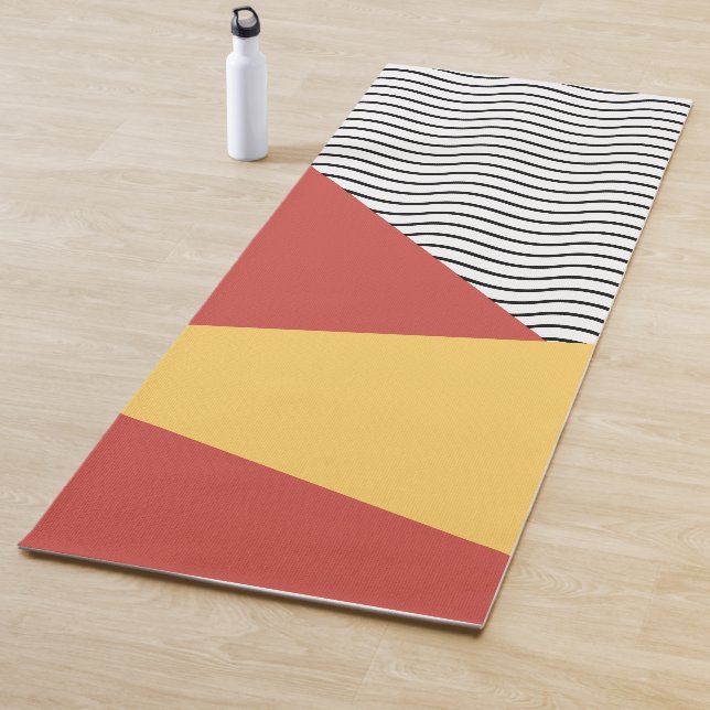 80s pop art pattern yoga mat (In Situ)