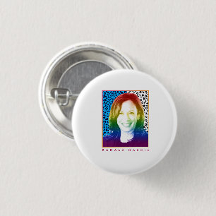 80s Poster - Kamala Harris Pride 3 Cm Round Badge