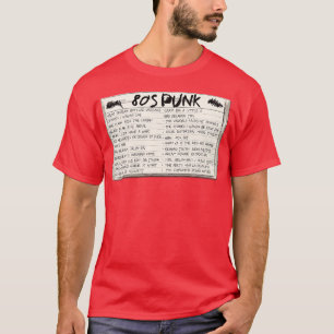 80s Punk Mixed Tape Cassette T-Shirt