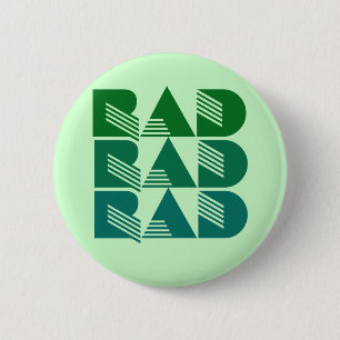 80s RAD 6 Cm Round Badge