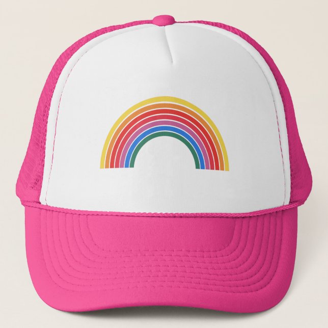 80s Rainbow Trucker Hat (Front)