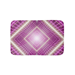 80s Retro: 3D Sci-Fi Background. Bath Mat