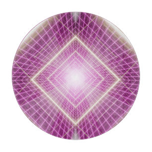 80s Retro: 3D Sci-Fi Background. Cutting Board