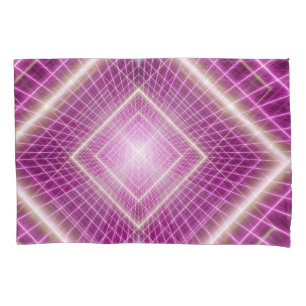 80s Retro: 3D Sci-Fi Background. Pillowcase