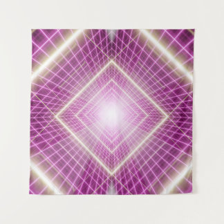 80s Retro: 3D Sci-Fi Background. Tapestry