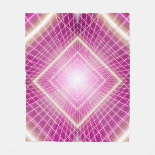 80s retro and sci fi pop art scene. fleece blanket
