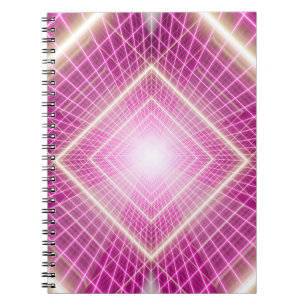 80s retro and sci fi pop art scene. notebook