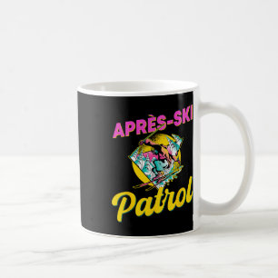80s Retro Apres-ski Patrol Wear 90s Skiing  Coffee Mug