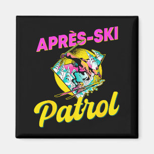80s retro apres-ski patrol wear 90s skiing magnet