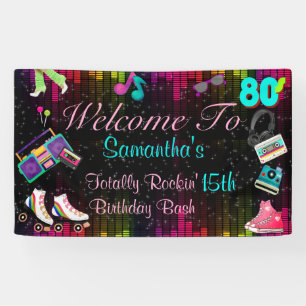 80's Retro, Back to the 80's Banner