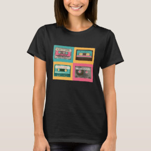 80s Retro Cassette Tapes 90s Vintage Decade Music T-Shirt